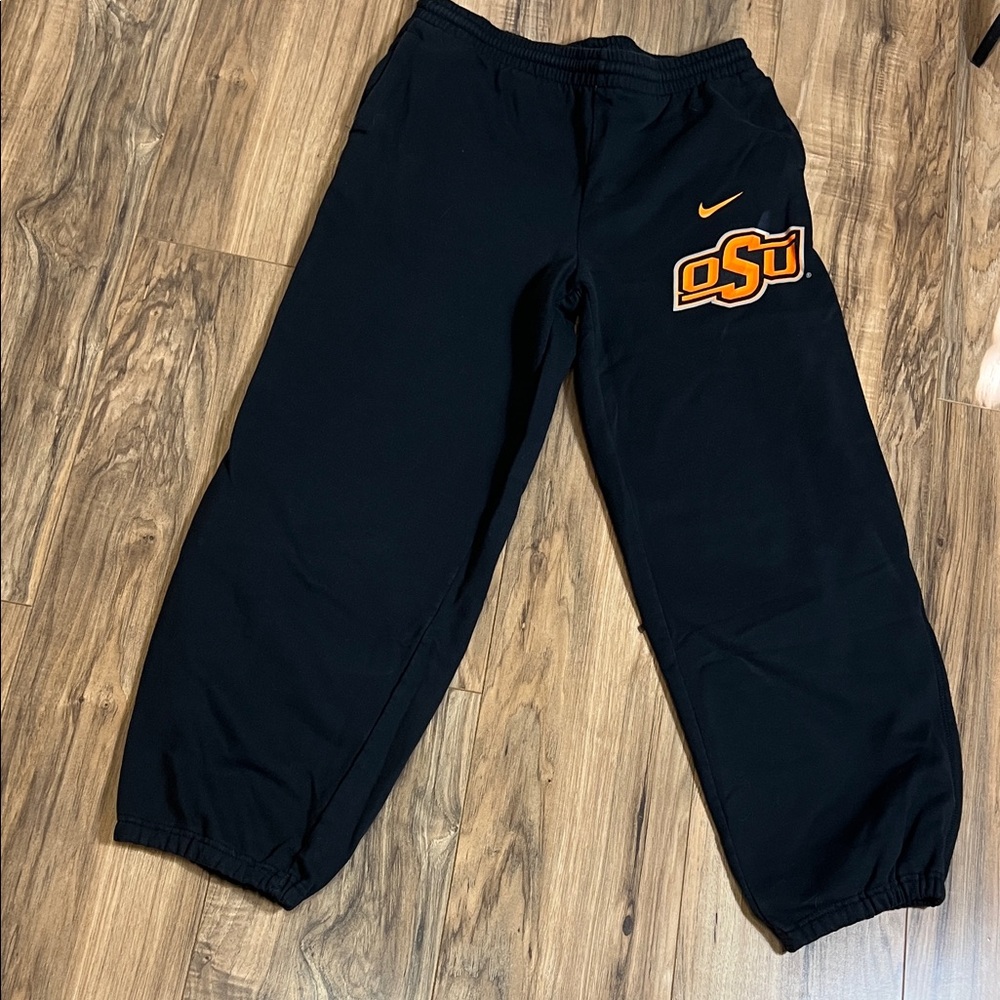 Nike Oklahoma State Cowboys Kids Black Fleece Pants Sz XL ( 20)